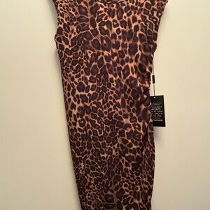 White House Black Market Animal Print Dress NWT size XS